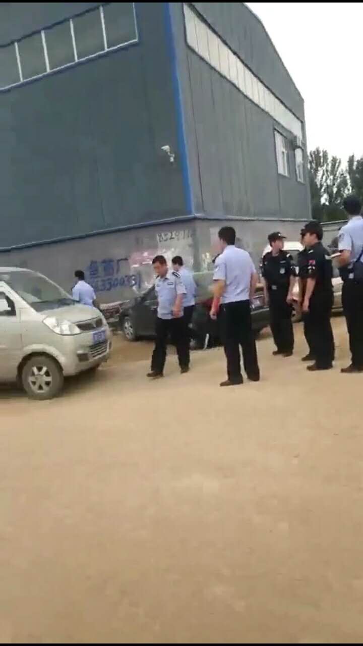 環保督察小組執法現場